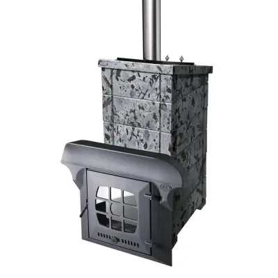 Фото Калита Экстрим РК в облицовке СЕРПЕНТИНИТ «ПРЕМИУМ» в магазине Woodson