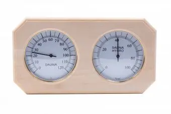 Термогигрометр ОЧКИ восьмиугольник (ольха) TH-22А