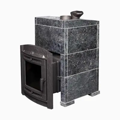 Фото Печь банная "Атмосфера XL" в облицовке "Пироксенит" в магазине Woodson