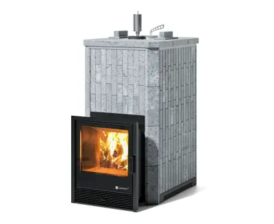 Фото Печь Изистим Южная 22 закрытый верх - Камень Талькохлорит в магазине Woodson