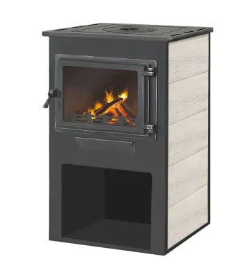 Фото Камин ЭТНА (Панорама) с плитой "Бежевый" Ø150мм в магазине Woodson Фото Камин ЭТНА (Панорама) с плитой "Бежевый" Ø150мм в магазине Woodson