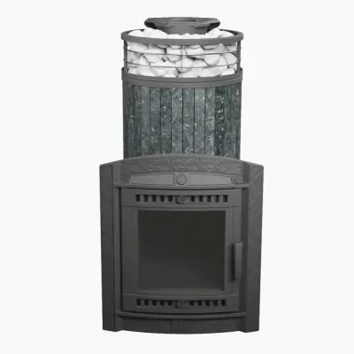 Фото Печь банная "Атмосфера XL" Пироксенит ламель+сетка в магазине Woodson