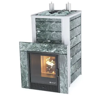 Фото Печь Изистим Ялта 35 К/2024  Змеевик в магазине Woodson Фото Печь Изистим Ялта 35 К/2024  Змеевик в магазине Woodson