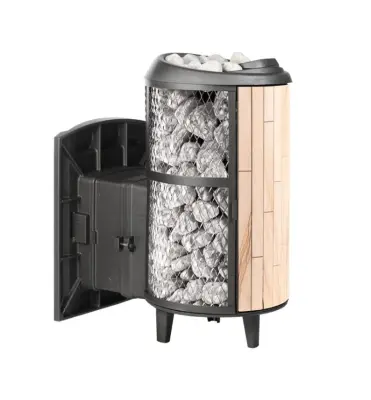 Фото Печь банная "Атмосфера L" комбинированная сетка-ламель "Окаменевшее дерево" наборный в магазине Woodson Фото Печь банная "Атмосфера L" комбинированная сетка-ламель "Окаменевшее дерево" наборный в магазине Woodson