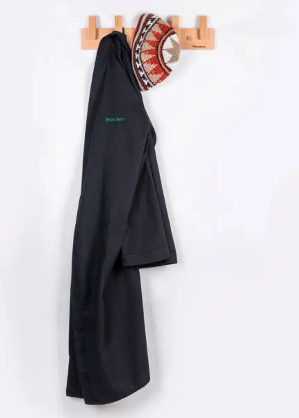 Шапка вязаная для бани Woodson Viking, орнамент, без косичек (коричневый)