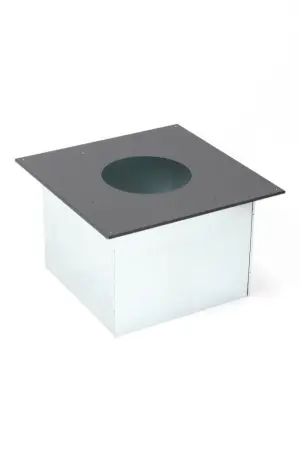 Фото Дымоход ТиС выход через КРЫШУ (термоэмаль-чёрная) 