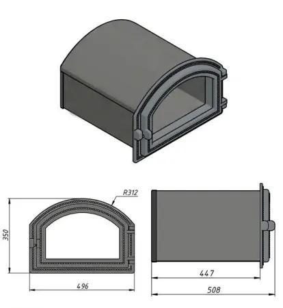 Духовой шкаф ВЕЗУВИЙ 223 (Антрацит)