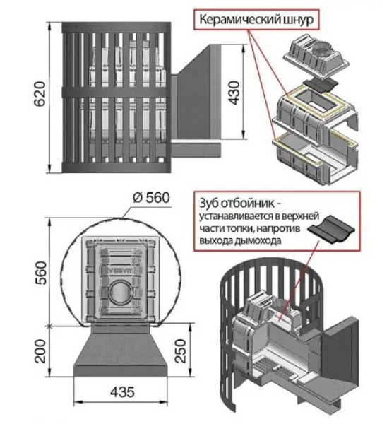 Фото Печь ВЕЗУВИЙ Легенда Ковка 16 (205) в магазине Woodson Фото Печь ВЕЗУВИЙ Легенда Ковка 16 (205) в магазине Woodson
