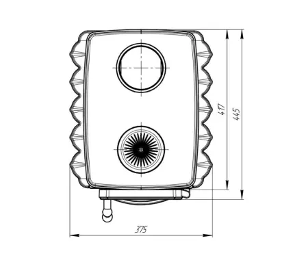 Фото Печь отопительная "Бахтинка" (цв. черный) в магазине Woodson