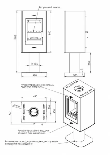 Фото Печь РОНА в магазине Woodson Фото Печь РОНА в магазине Woodson