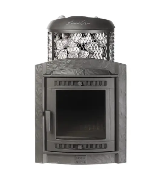 Фото Печь банная "Атмосфера L" комбинированная сетка-ламель "Окаменевшее дерево" наборный в магазине Woodson Фото Печь банная "Атмосфера L" комбинированная сетка-ламель "Окаменевшее дерево" наборный в магазине Woodson