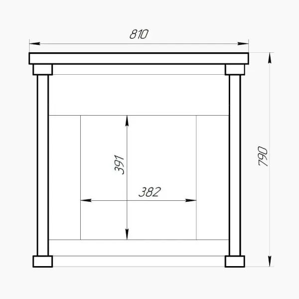 Фото Портал для печей "Атмосфера" (Талькохлорит) mini в магазине Woodson