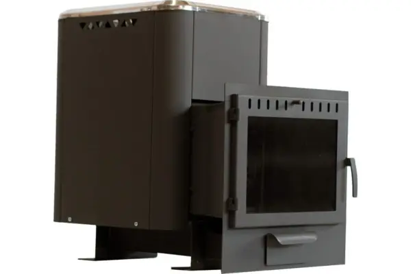 Фото Печь банная чугунная "Сибирь-20". Панорамная дверца (Конвекционная) в магазине Woodson