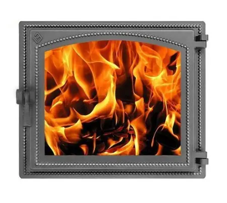 Дверка ВЕЗУВИЙ каминная 240 (Антрацит)