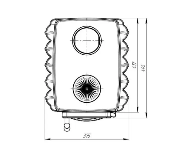 Фото Печь отопительная "Бахтинка" (цв. серый) в магазине Woodson