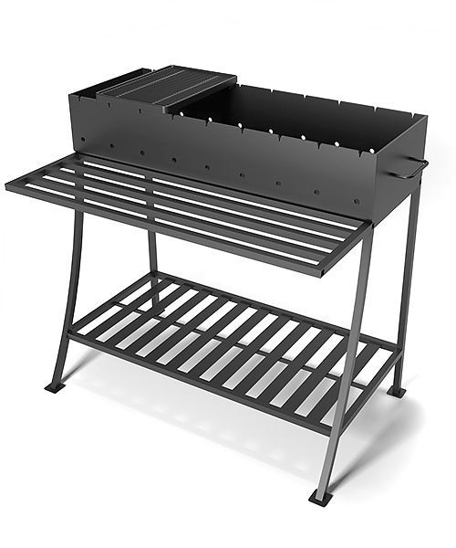 Решетка чугунная для мангала "МОРЕПРОДУКТЫ" 255х375х20