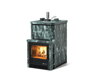 Фото Печь Изистим Южная 9 закрытый верх с топкой из парной - Камень Змеевик в магазине Woodson Фото Печь Изистим Южная 9 закрытый верх с топкой из парной - Камень Змеевик в магазине Woodson