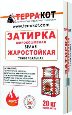 Затирка белая «Терракот» жаростойкая, 5 кг Затирка белая «Терракот» жаростойкая, 5 кг