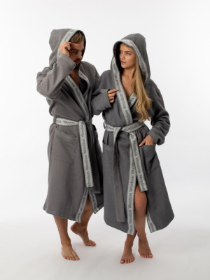 Халат вафельный Woodson, серый (50)
