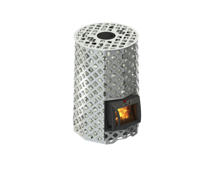 Фото Дровяная банная печь Grill'D Violet Steel Romb Short в магазине Woodson Фото Дровяная банная печь Grill'D Violet Steel Romb Short в магазине Woodson