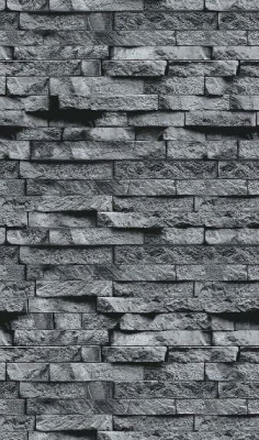 Плита ДЕКОР (1200х600х9) Серый камень №1008 Вертикаль