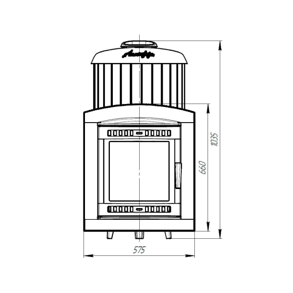 Фото Печь банная "Атмосфера XL" в ламелях "Россо Леванто" наборный рисунок в магазине Woodson