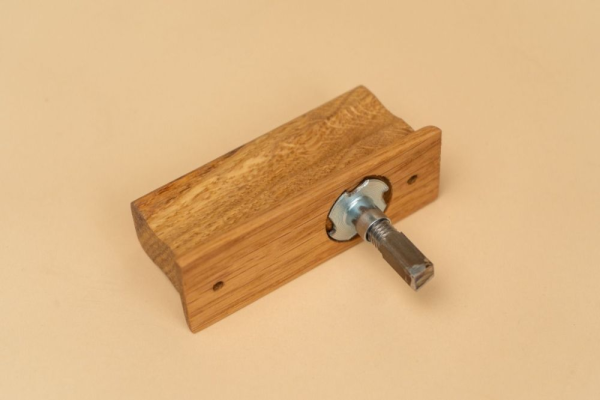 Окно Woodson  PRO 50*40, серое стекло, дуб, левое