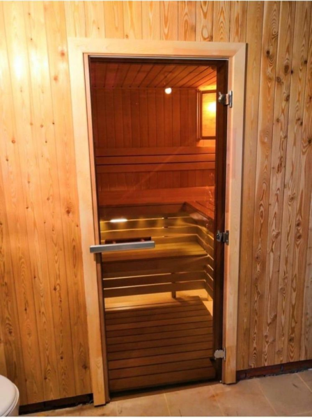 Дверь DoorWood "Бронза" 2000*700 (8мм, Ольха, магнит)