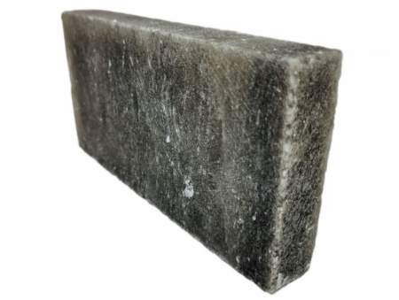 Плитка из Гималайской соли СЕРАЯ 20*10*2.5 см шлифованая