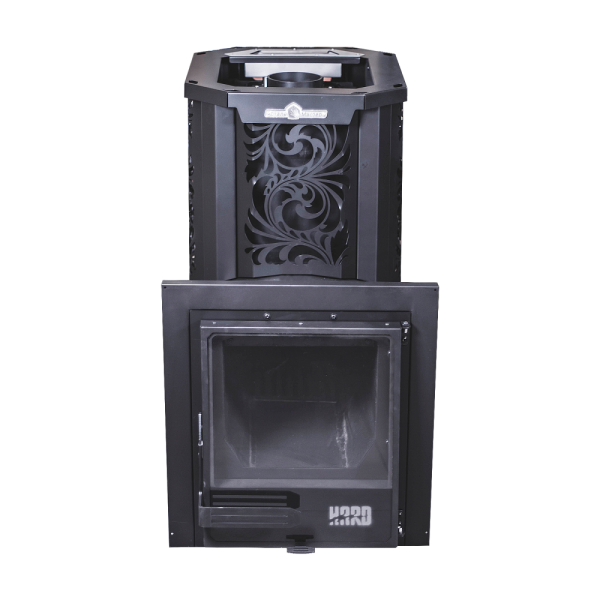 Фото Печь банная HARD 30L "Хохлома" Панорама в магазине Woodson Фото Печь банная HARD 30L "Хохлома" Панорама в магазине Woodson