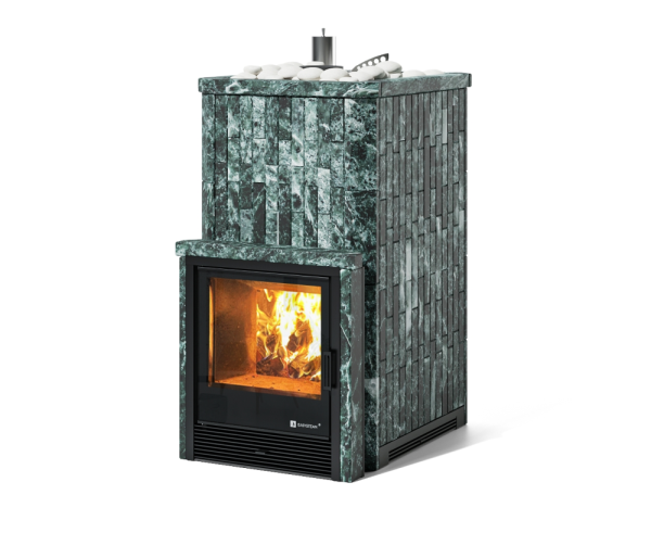 Фото Печь Изистим Южная 22 с топкой из парной  - Камень Змеевик в магазине Woodson
