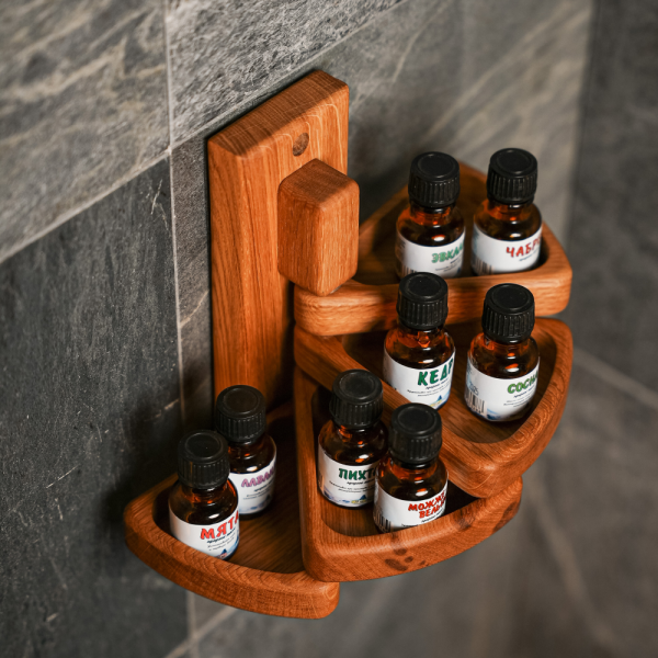 Полка для масел Woodson Эдельвейс, дуб