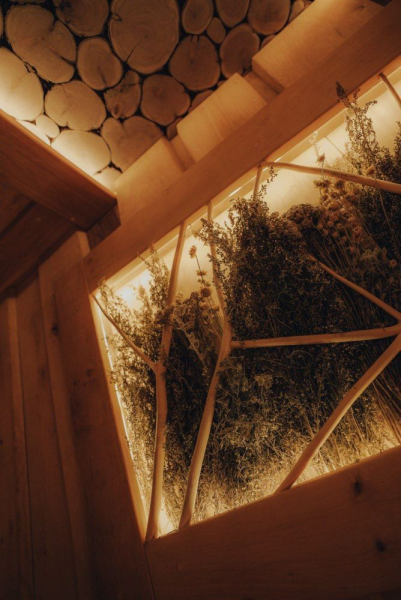 Панно "Травы" с пазом под ленту, наличник Липа