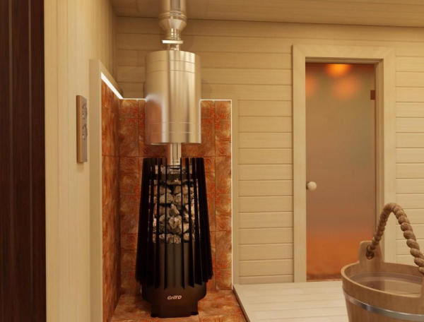 Фото Дровяная банная печь Cometa 180 Vega Long Grill`D в магазине Woodson