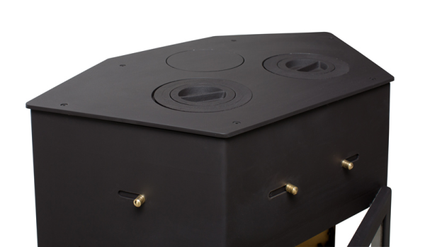 Фото Печь ЕНИСЕЙ с чугунной плитой в магазине Woodson