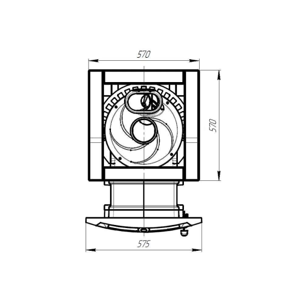 Фото Печь банная "Атмосфера L" в облицовке "Амфиболит" в магазине Woodson