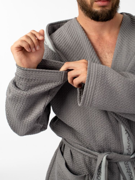 Халат вафельный Woodson, gray (48)