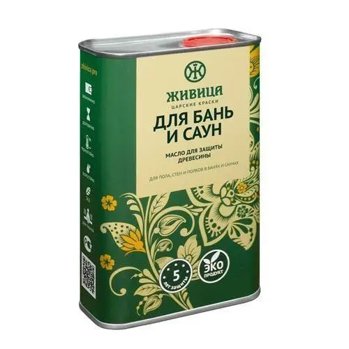 Масло по дереву для бань и саун «Живица» 1л