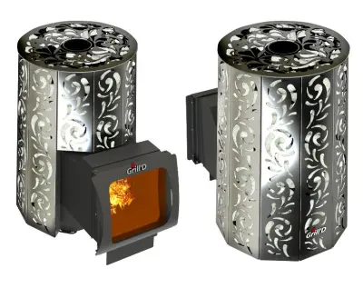 Фото Дровяная банная печь Grill'D Violet 200 Long Max в магазине Woodson