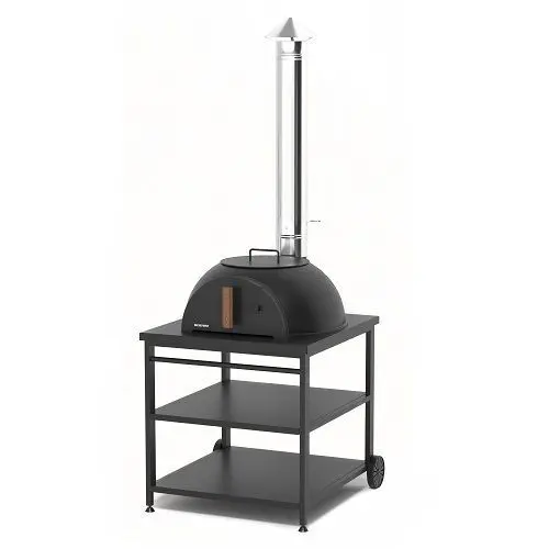 Садовая чугунная печь "Legenda Garden" ("Легенда Гарден") (с основанием из немецкого шамота) на подс