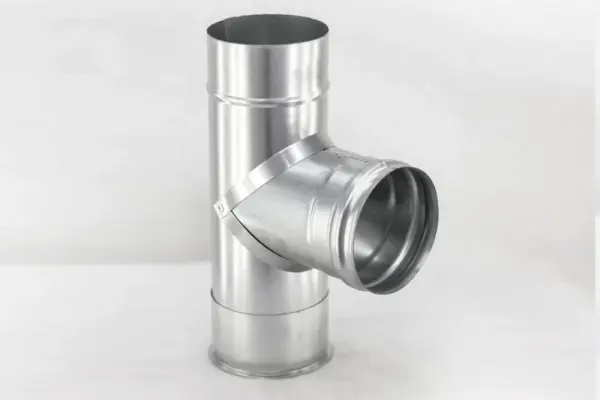 Фото Тройник — 115 — 90 — оцинковка 